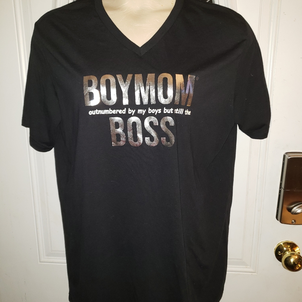 NWT Bella Canvas Size XL BOYMOM tshirt Mom fun!!